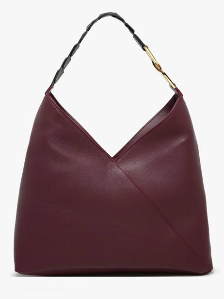 Schoudertas Pagode Leder Lancel Violet pagode A12510 ander zicht 4