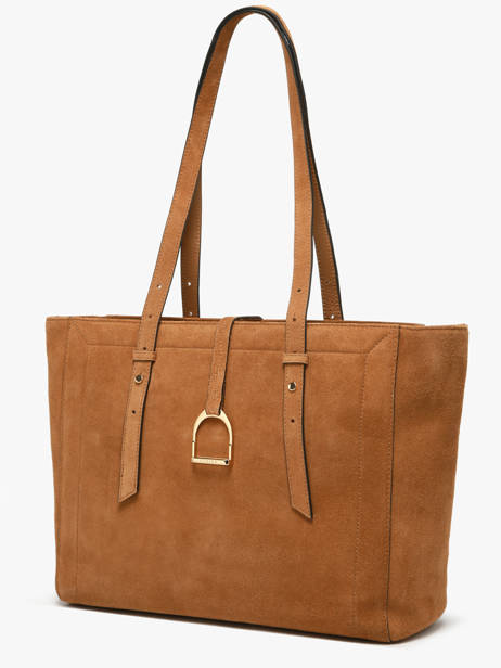 Schoudertas Altesse Suede Etrier Bruin altesse suede EASU088M ander zicht 2