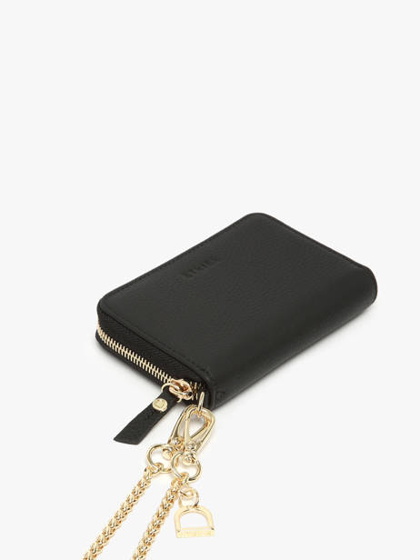 Portemonnee Equestre Leder Etrier Zwart equestre EEQT096M ander zicht 2