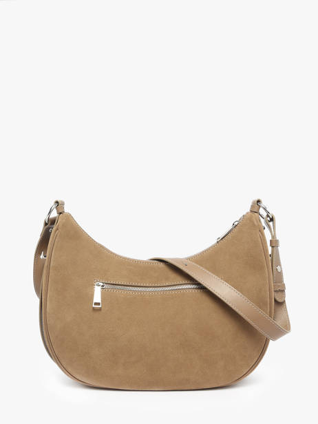 Schoudertas Suede Leder Lancaster Beige suede 82 ander zicht 4