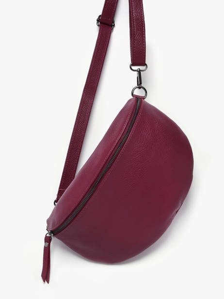 Heuptasje Caviar Leder Milano Rood caviar CA21123 ander zicht 2