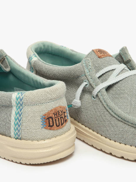 Mocassins Wally Jute Hey dude Blauw men 43085 ander zicht 2