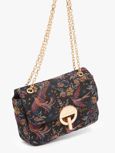Cross Body Tas Moon Katoen Vanessa bruno Zwart moon 4V40533 ander zicht 2