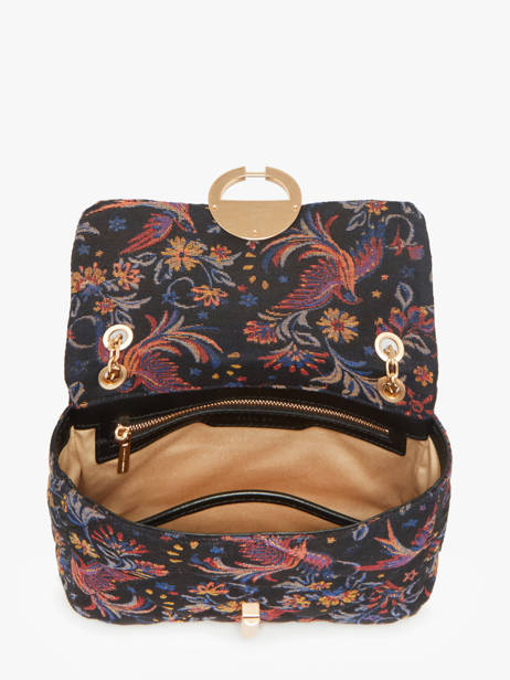 Cross Body Tas Moon Katoen Vanessa bruno Zwart moon 4V40533 ander zicht 3