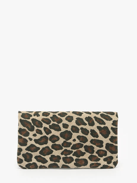 Portemonnee Leopard Leder Milano Beige velvet leopardo VL23113 ander zicht 2