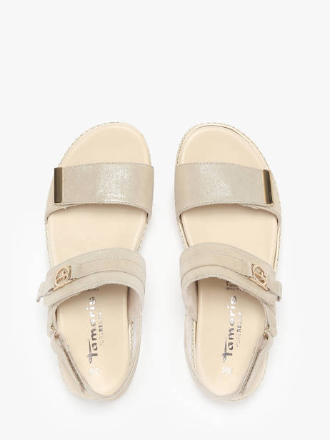 Sandalen Uit Leder Tamaris Beige women 44 ander zicht 3