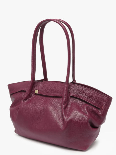 Schoudertas Caviar Leder Milano Violet caviar CA25062 ander zicht 1