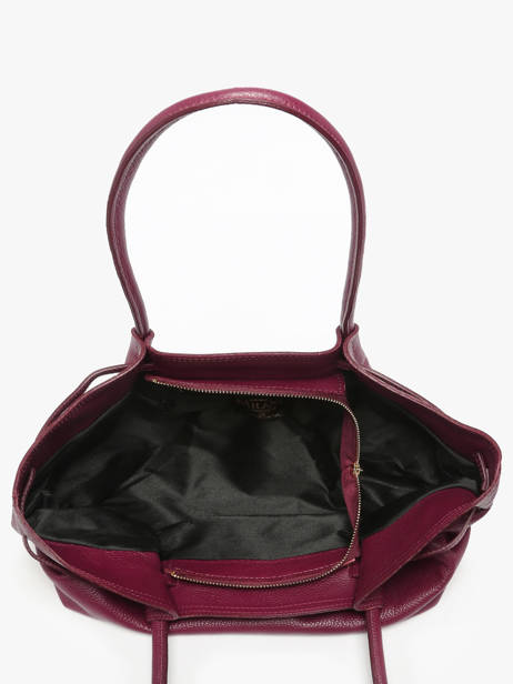 Schoudertas Caviar Leder Milano Violet caviar CA25062 ander zicht 2