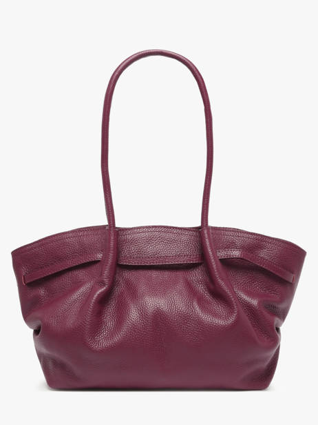 Schoudertas Caviar Leder Milano Violet caviar CA25062 ander zicht 3