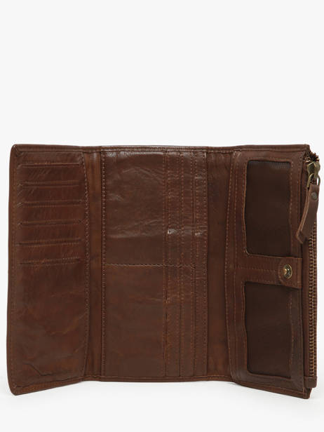 Portefeuille Heritage Leder Biba Bruin heritage POR4L ander zicht 1