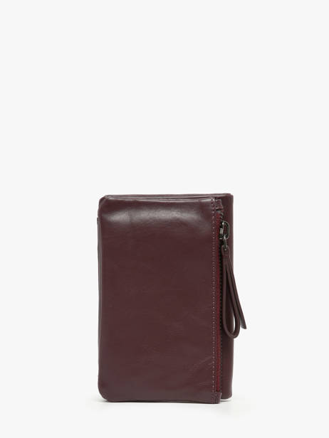Portefeuille Leder Biba Rood wallet SFM4L ander zicht 3