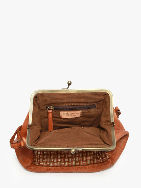 Cross Body Tas Heritage Leder Biba Bruin heritage KAB21L ander zicht 3