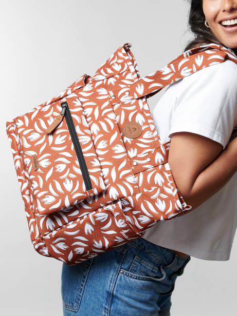 Schoudertas A4 Formaat Adventurer Gerecycleerd Polyester Cabaia Oranje adventurer TOTEBAGM ander zicht 1