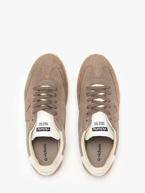 Sneakers Berlin Uit Leder Victoria Bruin women 1126229 ander zicht 3