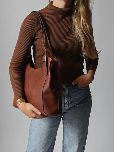 Handtas Toscane Hexagona Bruin toscane 23666-28 ander zicht 1