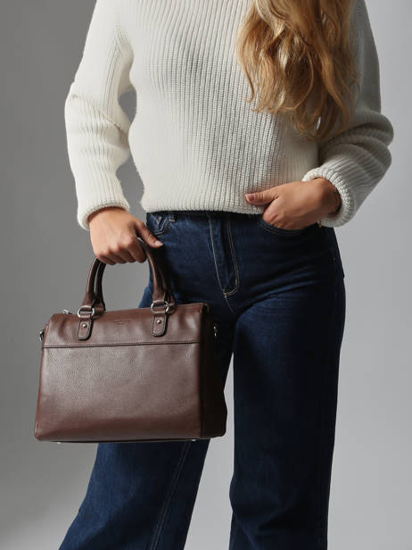 Handtas Confort Leder Hexagona Bruin confort 22641 ander zicht 1