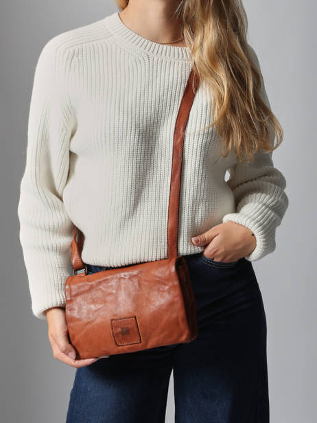 Cross Body Tas Heritage Leder Biba Bruin heritage BT33 ander zicht 1