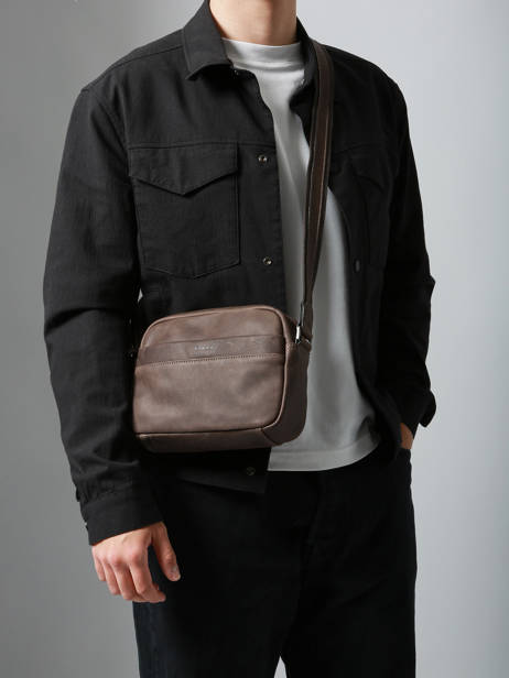 Cross Body Tas Etrier Bruin spider ESPI710M ander zicht 1