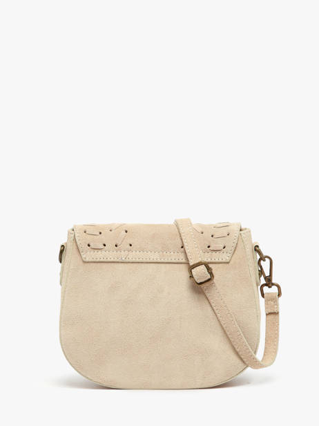 Cross Body Tas Velvet Leder Milano Beige velvet VE25062 ander zicht 4