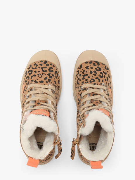 Enkellaarsjes Uit Leder Palladium Bruin women 99519974 ander zicht 4