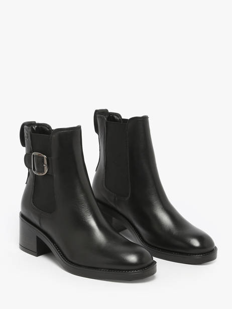 Enkellaarsjes Met Hak Uit Leder Tamaris Zwart women 45 ander zicht 2