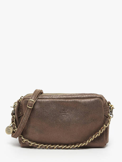 Cross Body Tas Vintage Leder Mila louise Bruin vintage 23673XSX