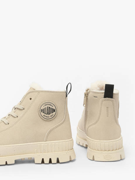 Enkellaarsjes Uit Leder Palladium Beige women 74353210 ander zicht 3