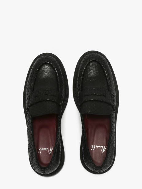 Slippers Uit Leder Aliwell Zwart women A0234 ander zicht 4