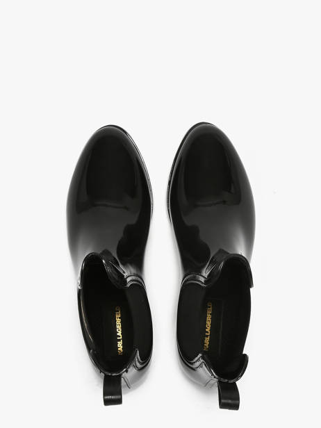 Regen Enkellaarsjes Kalosh Ii Karl lagerfeld Zwart women KL94775 ander zicht 4