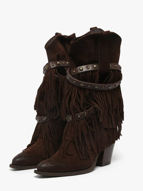 Santiago Laarzen Uit Leder Metisse Bruin women XD2128 ander zicht 2