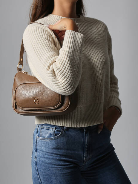 Schoudertas Pocket Lulu castagnette Beige pocket ZAHYNA ander zicht 1