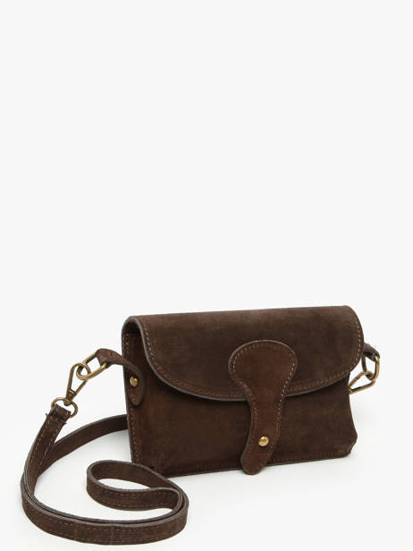 Cross Body Tas Velvet Milano Bruin velvet VE260612 ander zicht 2