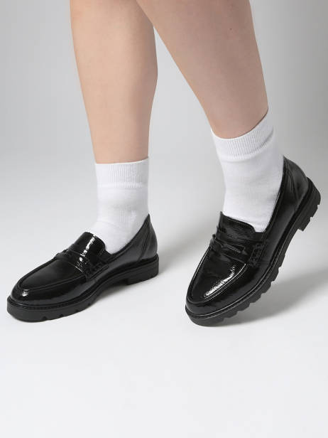 Mocassins Uit Leder Remonte Zwart women 2 ander zicht 1