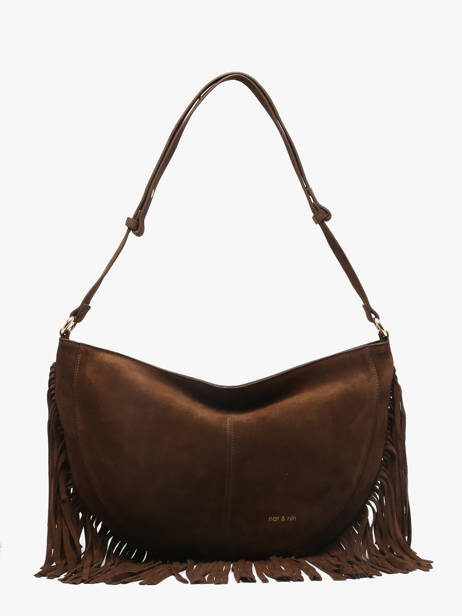 Schoudertas Rodeo Leder Met Franjes Nat et nin Bruin vintage RODEOFRA