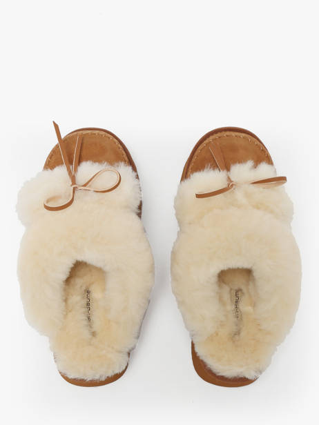 Slippers Uit Leder Nathan baume Bruin women 252N9001 ander zicht 3