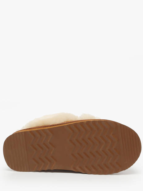 Slippers Uit Leder Nathan baume Bruin women 252N9001 ander zicht 4