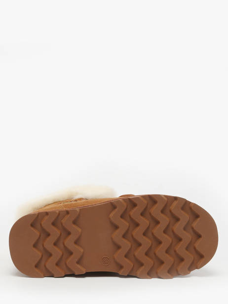 Enkellaarsjes Uit Leder Nathan baume Bruin women 252N8601 ander zicht 4