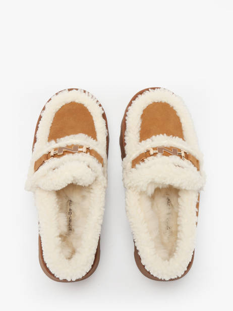 Mocassins Uit Leder Nathan baume Bruin women 252N8503 ander zicht 3