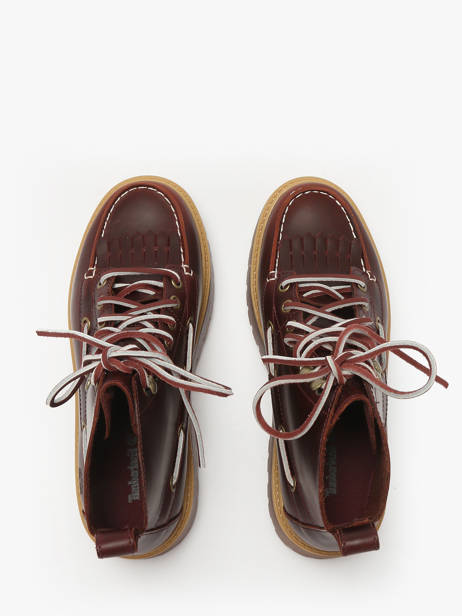 Enkellaarsjes Met Platformzool Uit Leder Timberland Bruin women 27YZEIW1 ander zicht 3