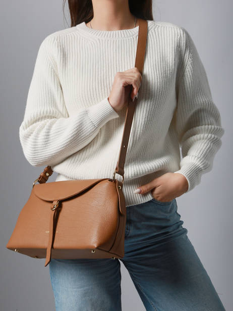 Schoudertas Dune Gaia Leder Lancaster Bruin dune gaia 104 ander zicht 1