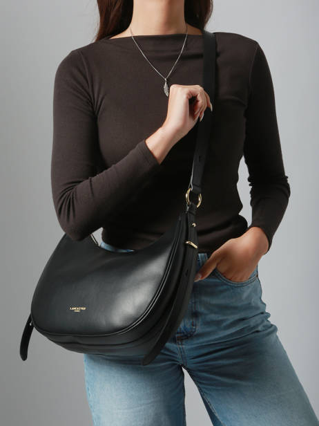 Cross Body Tas Donna Aria Leder Lancaster Zwart donna aria 77 ander zicht 1