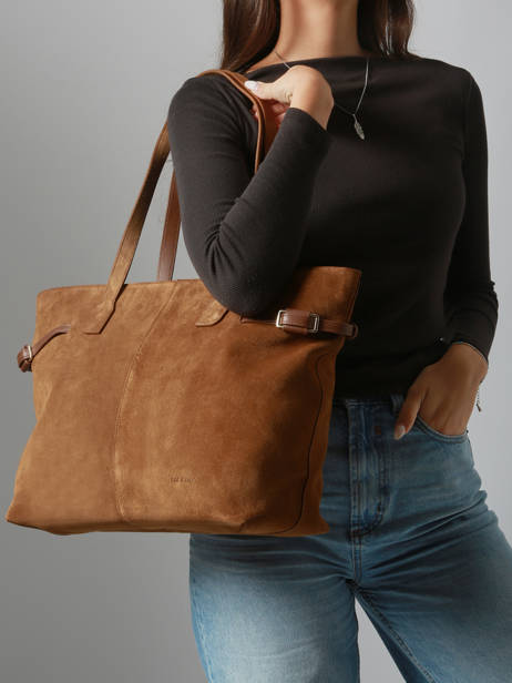 Schoudertas Marceau Leder Nat et nin Bruin vintage MARCEAU ander zicht 1