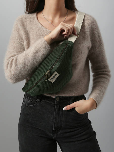 Heuptasje Hindbag Groen velours V ander zicht 1