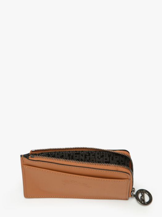 Longchamp Le foulonné Kredietkaarthouder Bruin