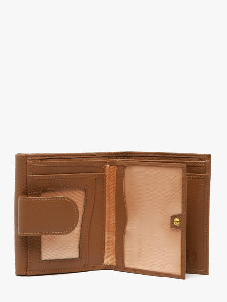 Portemonnee Caviar Leder Crinkles Bruin caviar 14068 ander zicht 1