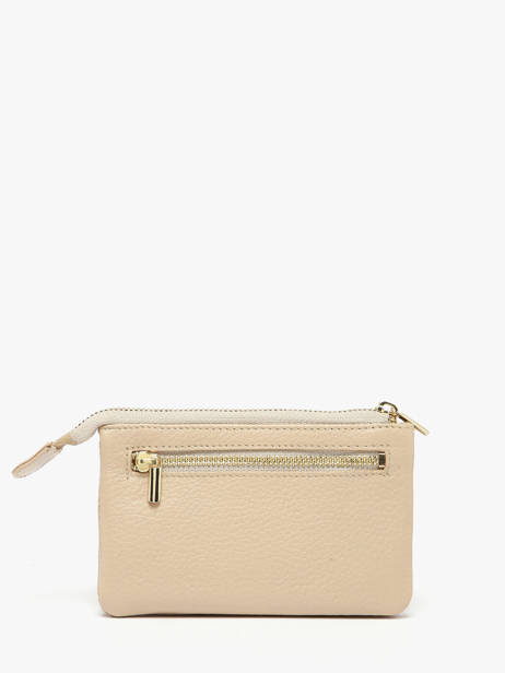 Portemonnee Caviar Leder Crinkles Beige caviar 14538 ander zicht 2