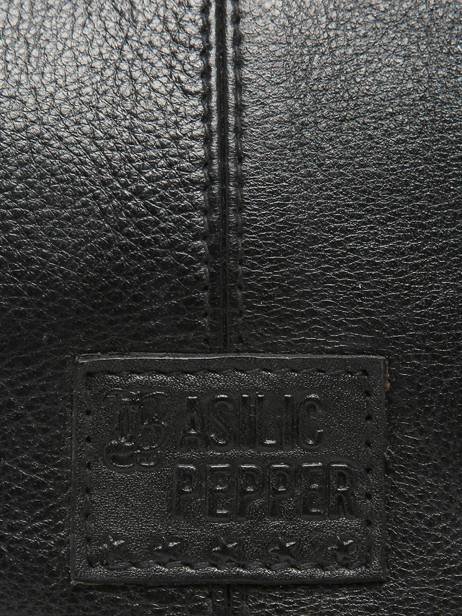 Cross Body Tas Dakota Eyelet Leder Basilic pepper Zwart dakota eyelet BDAE72 ander zicht 5