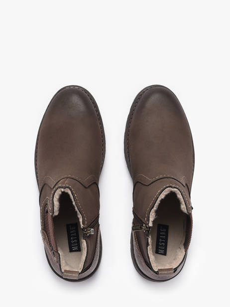 Chelsea Boots Mustang Bruin men M0021005 ander zicht 3