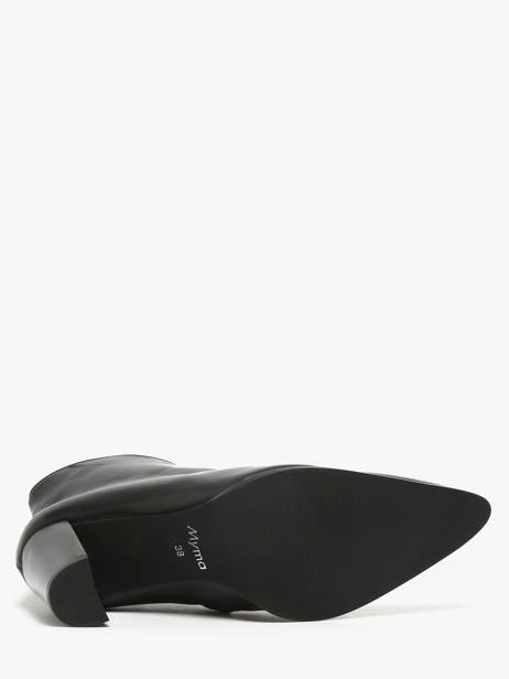 Stadsschoenen Met Hak Uit Leder Myma Zwart women 85009 ander zicht 4