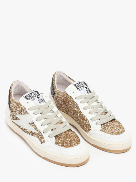 Sneakers Uit Leder Semerdjian Goud women DANY ander zicht 1